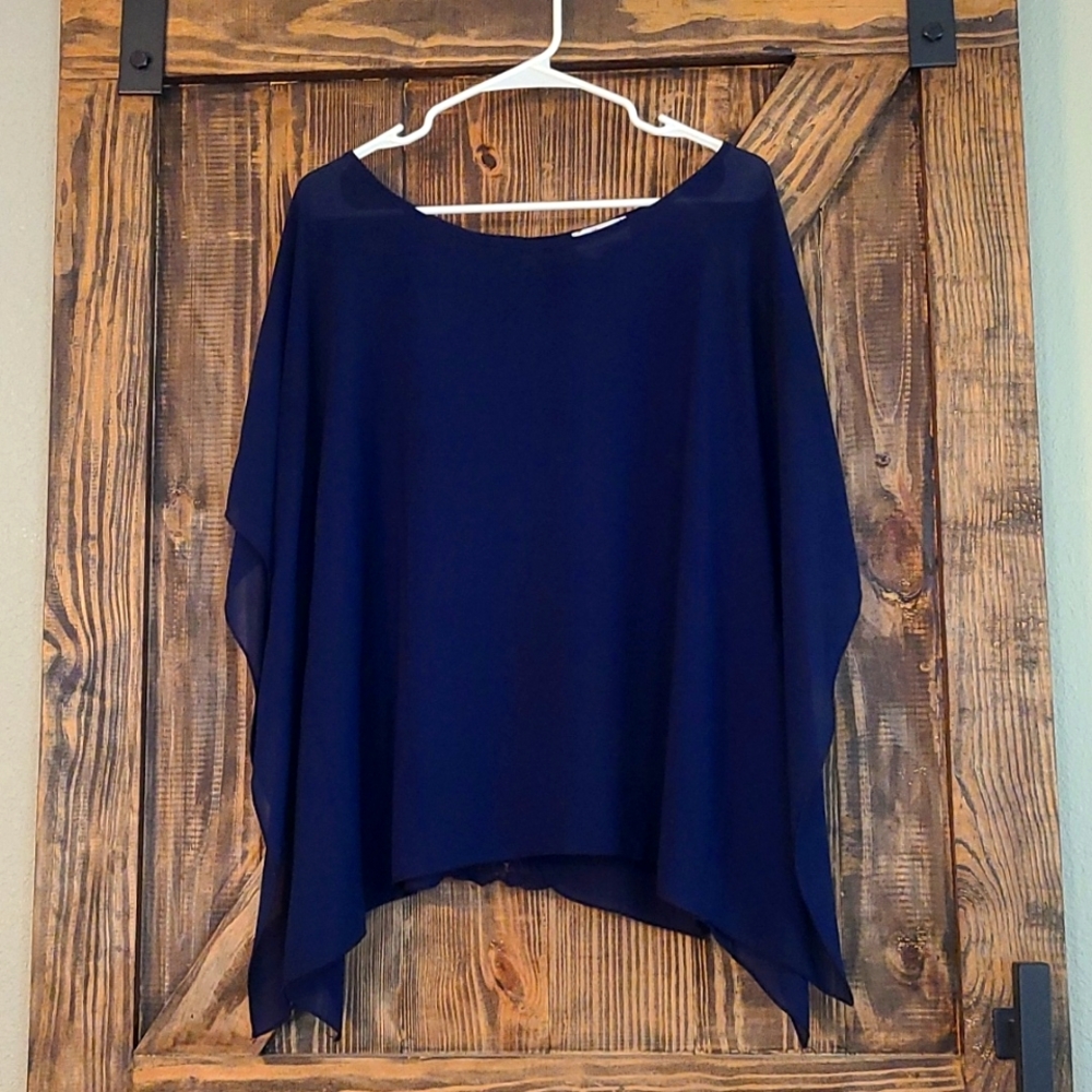 Sheer top with lace detail